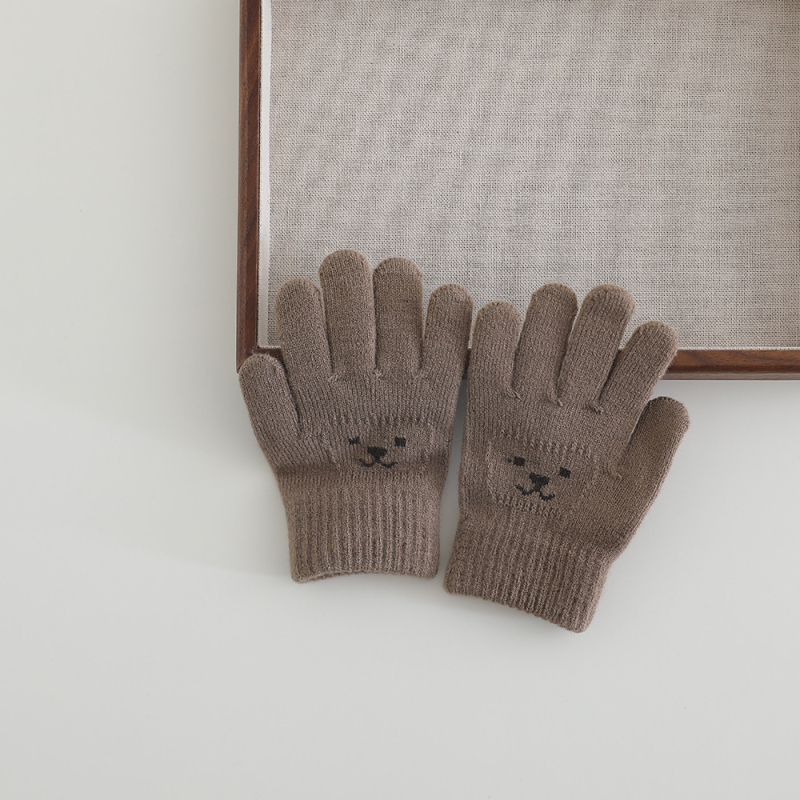 Dječje rukavice s pet prstiju, zimske, tople, unisex, korejski stil, za uzrast 2–6 godina.