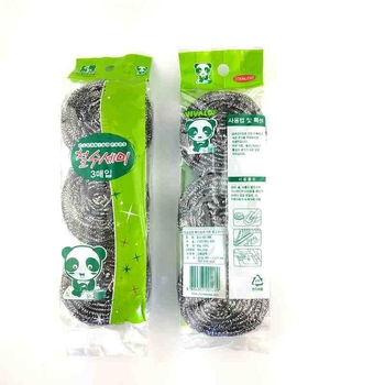 Korejski stil čelične žičane kuglice za čišćenje, paket 3 kom, za kućno i kuhinjsko čišćenje
