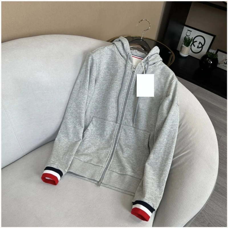 Férfi kapucnis pulóver fleece-bevonattal, cipzárral, mindennapi sportos-stílus, slim-fit, tavasz–ősz szezonra