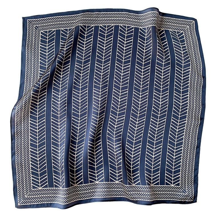 Nova modna svilena šala 53×53 cm, 100% svila, dekorativni kvadratni šal za žene
