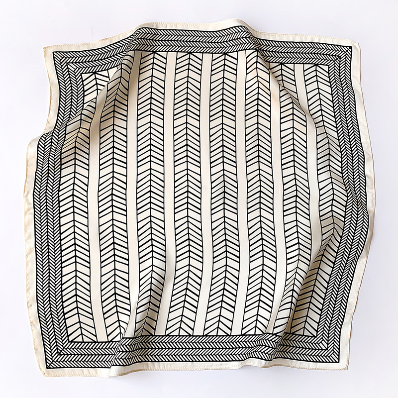 Nova modna svilena šala 53×53 cm, 100% svila, dekorativni kvadratni šal za žene