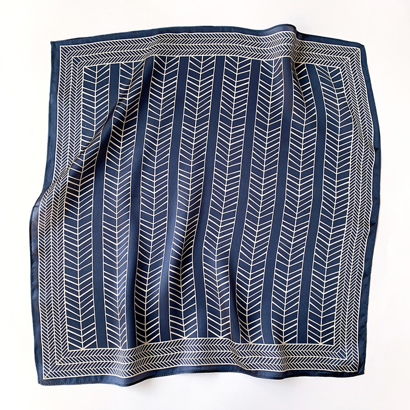 Nova modna svilena šala 53×53 cm, 100% svila, dekorativni kvadratni šal za žene
