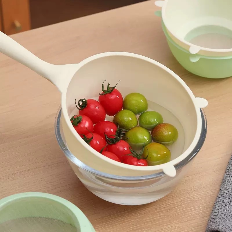 Kuhinjski alat za pranje riže sa sitom, plastičnim odvodnim posudom i košarom za pranje voća i povrća