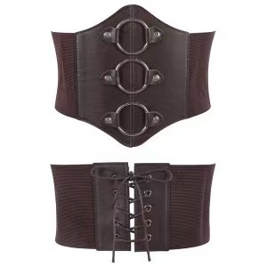 Unisex široki elastični pojas za struk s punk dekorom