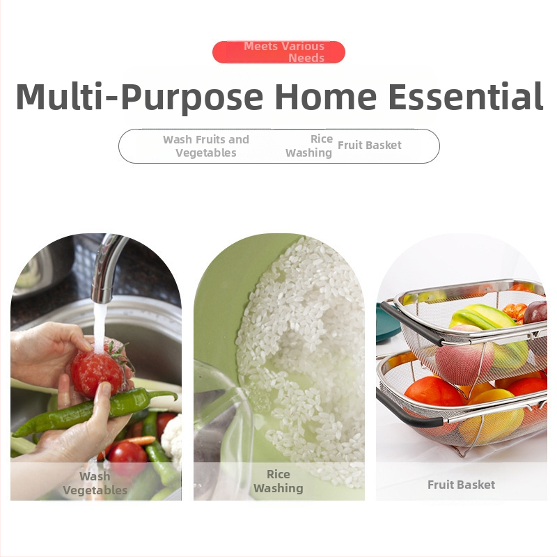 Vysúvací držiak na odkvap pre drez z nehrdzavejúcej ocele