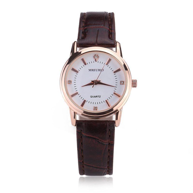 Par kvarcnih satova s PU narukvicom, unisex, casual stil, 30 mm brojčanik, kućište od legure, model Oumi ya001
