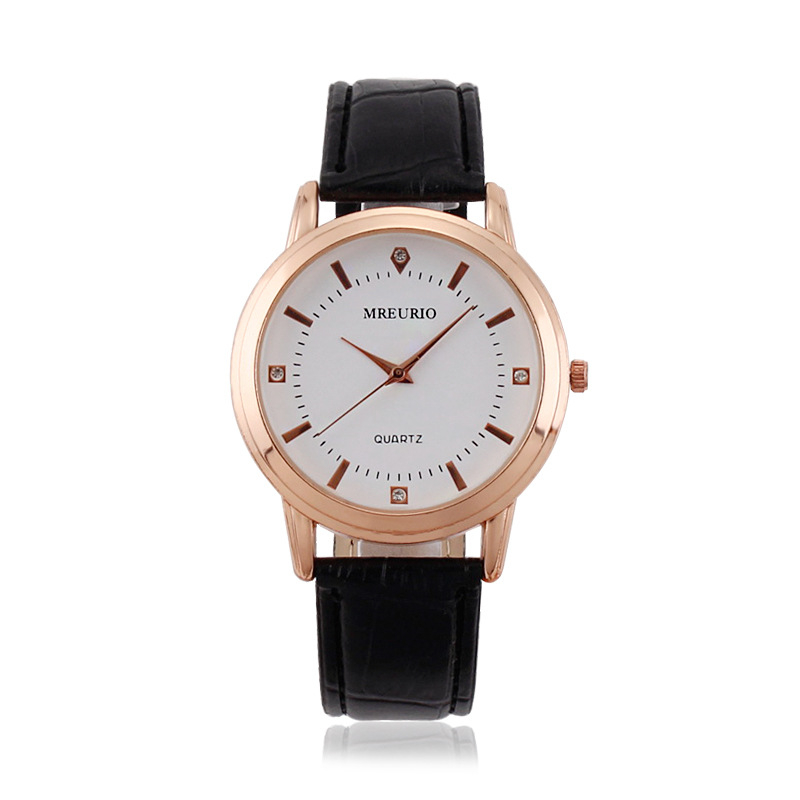 Par kvarcnih satova s PU narukvicom, unisex, casual stil, 30 mm brojčanik, kućište od legure, model Oumi ya001