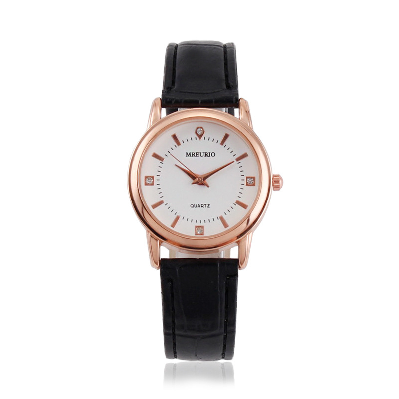 Par kvarcnih satova s PU narukvicom, unisex, casual stil, 30 mm brojčanik, kućište od legure, model Oumi ya001
