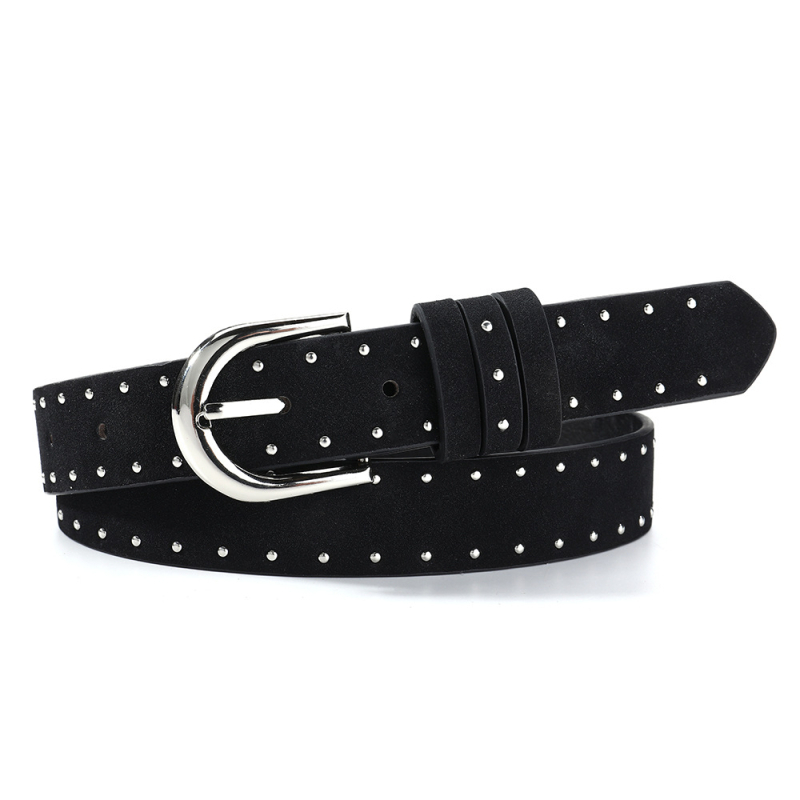 Ženski velur kaiš s kopčom na pin, vintage hip-hop stil, širina 2-4 cm