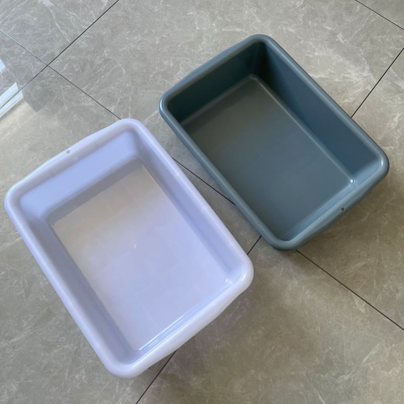 Debljasti plastični četvrtasti spremnik za pohranu posuđa i pribora