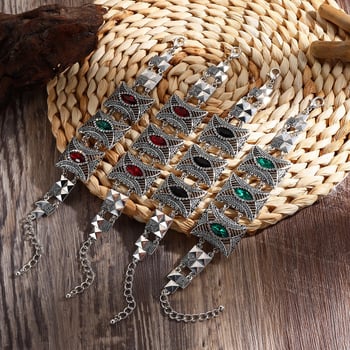 Unisex narukvica u etno-retro stilu, dijamantima ukrašena od legure, boemski dodatak za putovanja