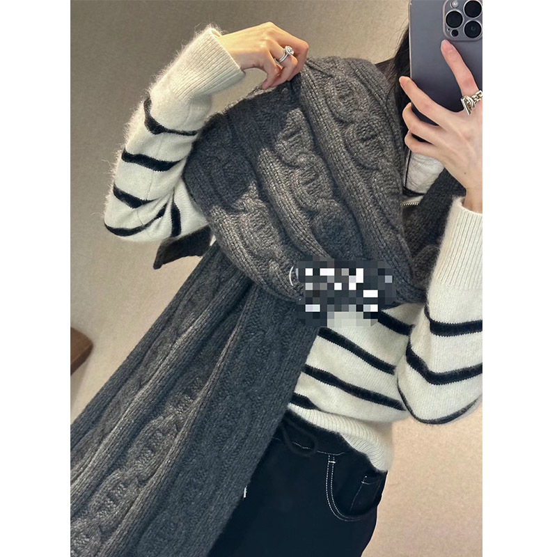 Kašmirski šal u jednobojnoj boji, tkani, zimska toplina, unisex, minimalistički i elegantan, 180 × 28 cm