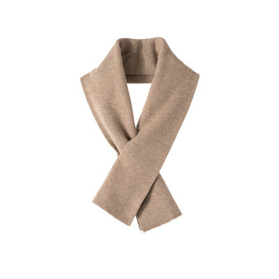 Jesen-zimski kratki pleteni šal od pahuljaste pređe, unisex topao, jednobojan, korejski stil, pleteni šal za vrat