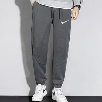 Férfi Koreai stílusú sportnadrág, cropped jogger, 100% pamut, laza szabás, tavasz-ősz