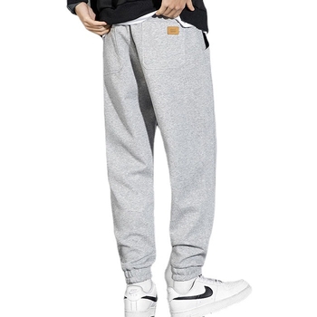 Férfi Koreai stílusú sportnadrág, cropped jogger, 100% pamut, laza szabás, tavasz-ősz