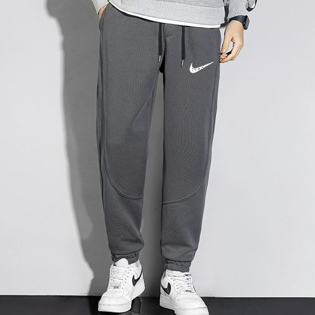 Férfi Koreai stílusú sportnadrág, cropped jogger, 100% pamut, laza szabás, tavasz-ősz