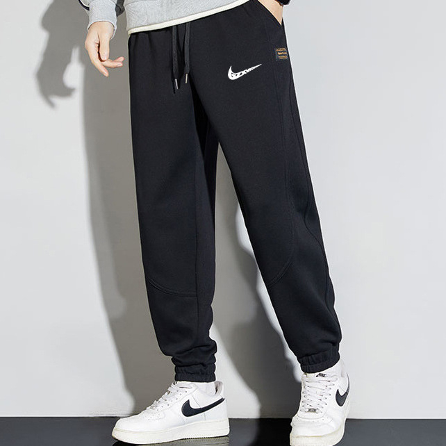 Férfi Koreai stílusú sportnadrág, cropped jogger, 100% pamut, laza szabás, tavasz-ősz