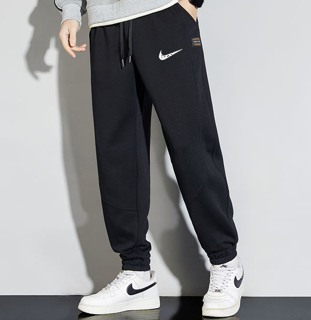 Férfi Koreai stílusú sportnadrág, cropped jogger, 100% pamut, laza szabás, tavasz-ősz
