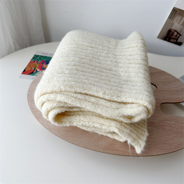 Šal od vunene smese, korejskog stila, zimi, debeo i topao, sive boje, unisex za žene i muškarce
