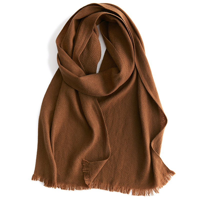 Kašmirski šal s uzorkom ribje kosti, unisex
