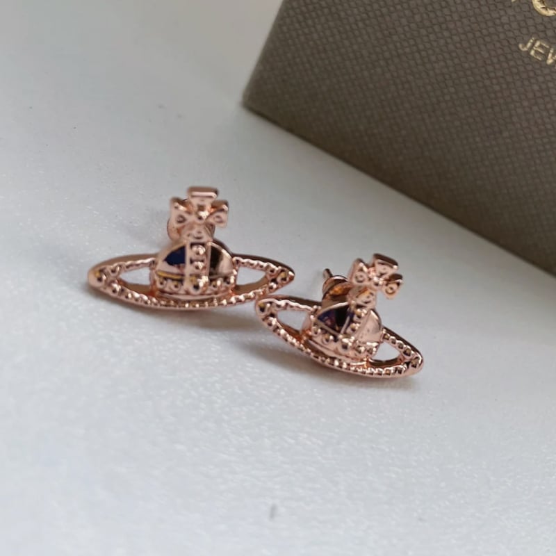 Unisex minijaturni naušnice-stud u punk stilu, geometrijski oblik Saturn