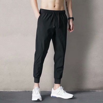 Muške casual hlače inspirirane influencerom s vezicama pri gležnju, sportske jogger hlače za mlade