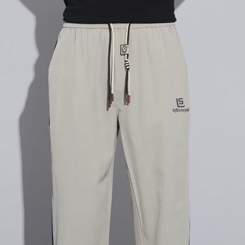 Férfiak laza, gyorsan száradó, lélegző nyári sportnadrág, plusz méret, ice-silk anyag