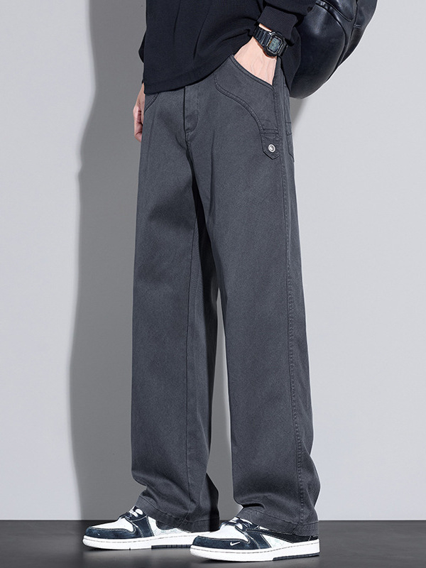 Muške hlače Lyocell, drapirane, lagane za ljeto, slobodan ravni kroj, sportsko casual stil, 2026 novi model