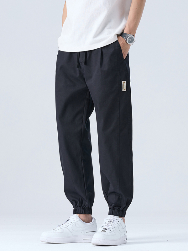 Muške Ice Silk jogger hlače, brzo sušeće, 3/4 dužine, opušten kroj, ljeto, plus veličina