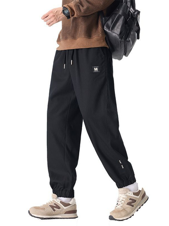 Férfi Lyocell anyagú cargo nadrág fleece bélelt, vastag anyag, egyenes szabású, mindennapi sportos nadrág több zsebbel