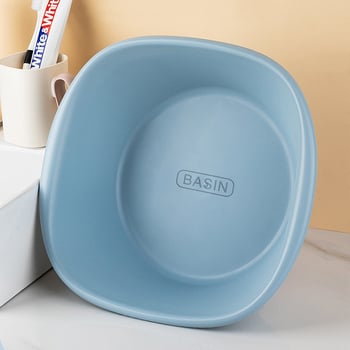 Plastična posuda za pranje s dva držača za kućnu upotrebu, pogodna za pranje lica u kuhinji te višestruku upotrebu za pranje beba i pranje stopala.