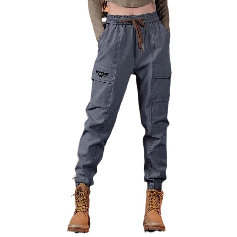 Muške ljetne casual hlače, 2024 trend High Street stila, široka kroj, vodootporne hlače za outdoor, srednji pojas, poliester