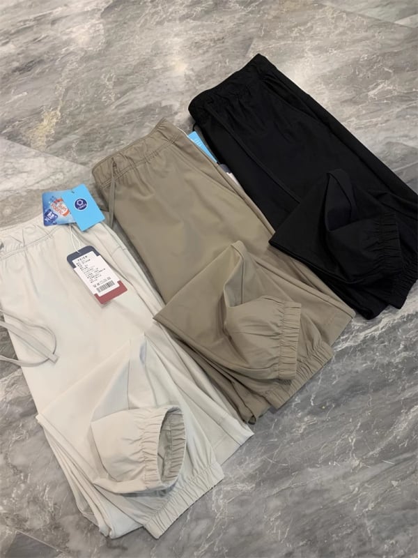 Muške ljetne sportske hlače s UV zaštitom, mrežasti prozračan materijal, brzo se suše, Ice Silk tkanina