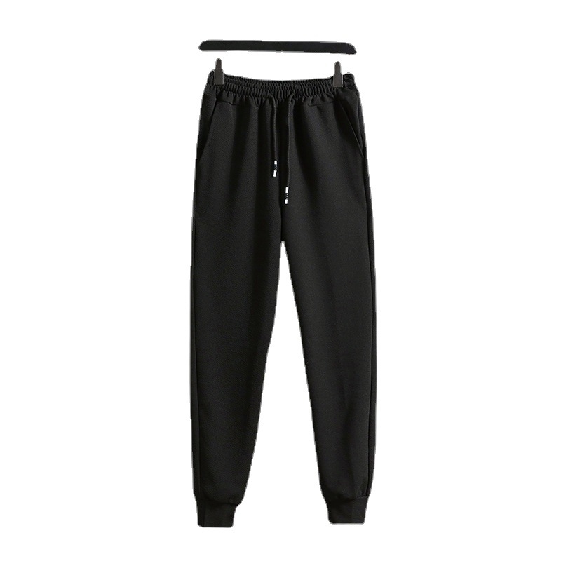 Férfi slim-fit sportos tréningnadrág, egyszínű, elasztikus
