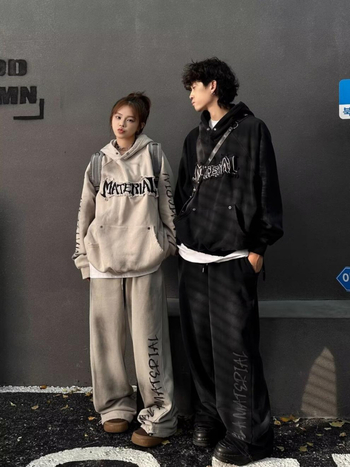 Muške hlače u hongkonškom stilu, ravni kroj, casual streetwear dizajn, proljeće i jesen, korejski stil.