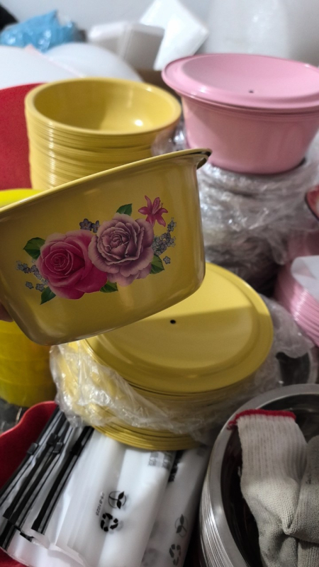 Nostalgijska emajlirana posuda za začine s poklopcem, kompaktna posuda za juhe i izvarivanje, za kućnu upotrebu
