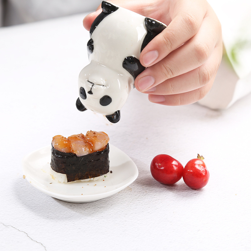 Keramički posuda za začine s Panda dizajnom, sol i papar; pogodna za restorane i kućnu upotrebu; posuda za čačkalice sa žutom patkom.