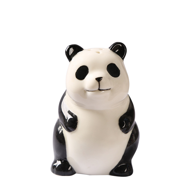 Keramički posuda za začine s Panda dizajnom, sol i papar; pogodna za restorane i kućnu upotrebu; posuda za čačkalice sa žutom patkom.