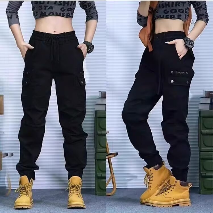 Američke retro široke radne hlače za muškarce i žene, svestrane casual hlače, jogger stil, 2024 jesen-zima