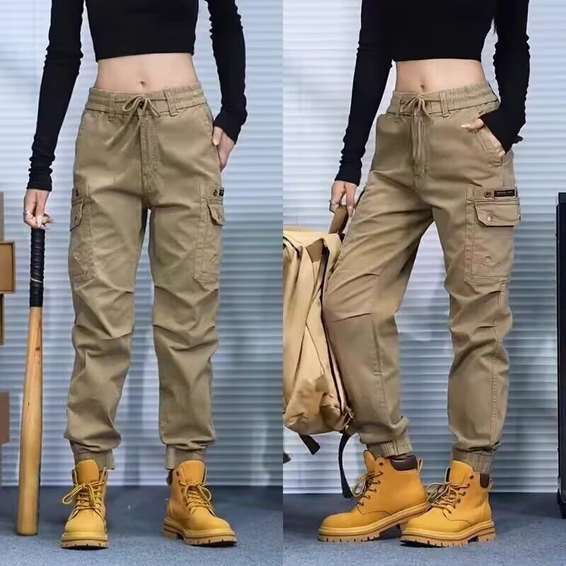 Američke retro široke radne hlače za muškarce i žene, svestrane casual hlače, jogger stil, 2024 jesen-zima