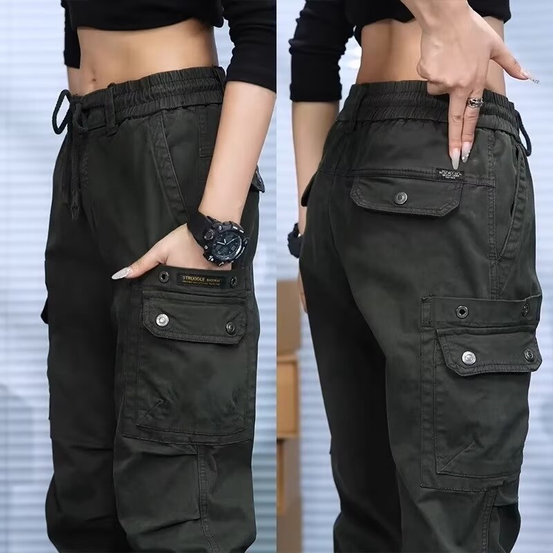 Američke retro široke radne hlače za muškarce i žene, svestrane casual hlače, jogger stil, 2024 jesen-zima
