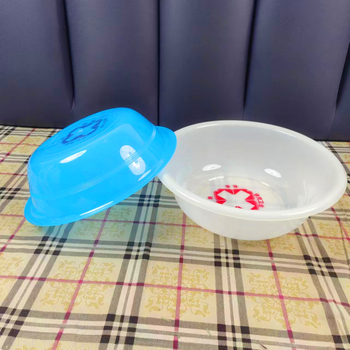Jednokratni bolnički plastični umivaonik, bijelo-plavi, promjer 32 cm