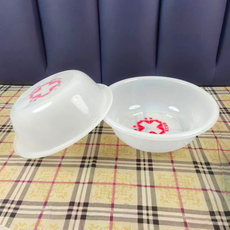 Jednokratni bolnički plastični umivaonik, bijelo-plavi, promjer 32 cm