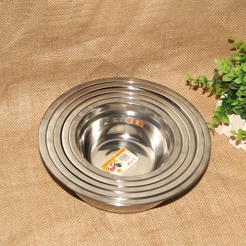 Bez magnetskih zdjela od nehrđajućeg čelika za juhu, set od tri komada, 21 × 6,5 cm