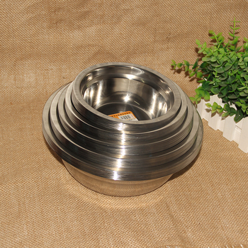 Bez magnetskih zdjela od nehrđajućeg čelika za juhu, set od tri komada, 21 × 6,5 cm