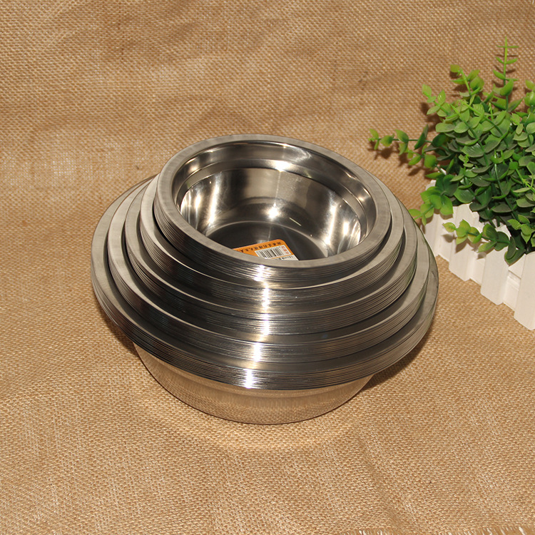 Bez magnetskih zdjela od nehrđajućeg čelika za juhu, set od tri komada, 21 × 6,5 cm