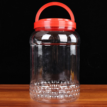 Plastična boca za med, 4 kg, prozirna PET posuda za skladištenje sa širokim otvorom od 11,5 cm i poklopcem