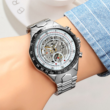 G055 Muški skeleton automatski mehanički sat, poslovni stil, 44 mm