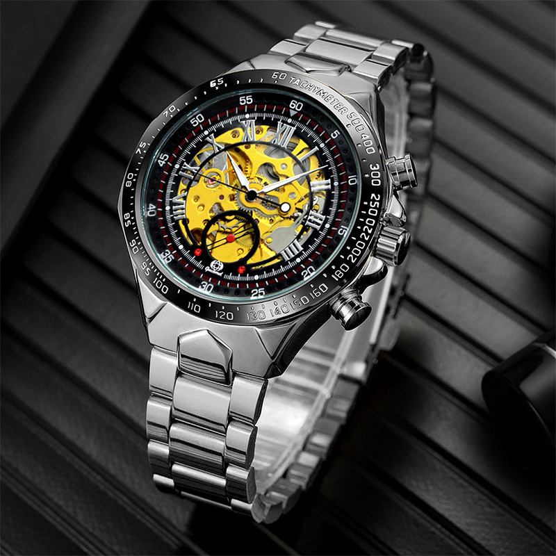 G055 Muški skeleton automatski mehanički sat, poslovni stil, 44 mm