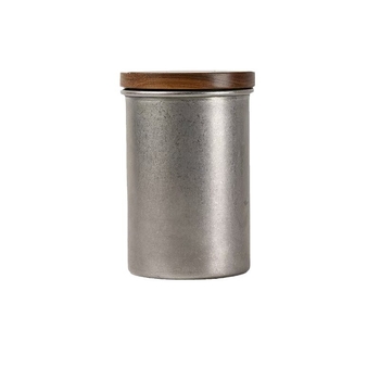 304 nehrđajući čelik, vintage hermetična posuda s drvenim poklopcem, za skladištenje kave, matcha praha, zrna kave i čajeva, zapremina 501–800 ml